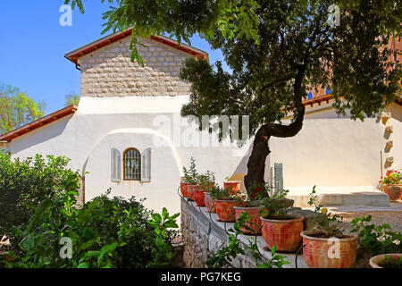 Eglise de Saint Etienne le premier martyr dans le monastère Beit Jamal, Israël Banque D'Images