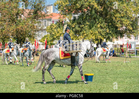 L'évolution de la Garde de cérémonie a lieu à Lisbonne, Portugal. La cérémonie s'effectue dans chaque dimanche dans les mois d'été. Banque D'Images