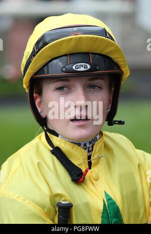 L''hippodrome de York, au Royaume-Uni. 23 août, 2018. Hollie Doyle Festival 2018 Ebor Jockey hippodrome de York, l''hippodrome de York, York, Angleterre 23 août 2018 Allstar Crédit : photo library/Alamy Live News Banque D'Images