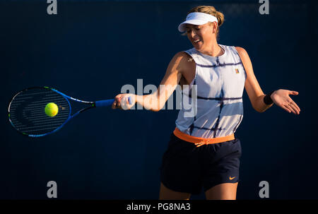 New York, USA. 24 août 2018. Maria Sharapova, de pratiques de la Russie à l'US Open 2018 Tournoi de tennis du Grand Chelem. New York, USA. Le 24 août 2018. Août 24, 2018. Credit : AFP7/ZUMA/Alamy Fil Live News Banque D'Images