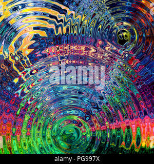 Graphique surréaliste contexte fractale. Éléments de design créatif artistique. L'art moderne numérique Big size print pattern. Fantaisie multicolores abstraction. Banque D'Images