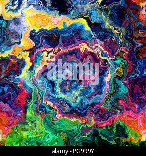 Graphique surréaliste contexte fractale. Éléments de design créatif artistique. L'art moderne numérique Big size print pattern. Fantaisie multicolores abstraction. Banque D'Images