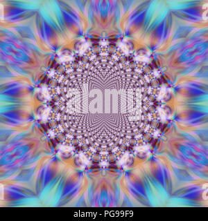 Graphique surréaliste contexte fractale. Éléments de design créatif artistique. L'art moderne numérique Big size print pattern. Fantaisie multicolores abstraction. Banque D'Images