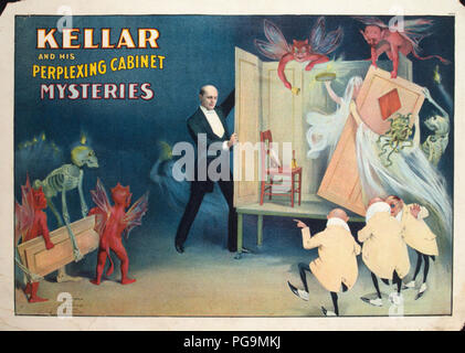 Vintage poster art du cirque magique Banque D'Images