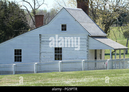 Cuisine extérieure de McLean House, structure du XIXe siècle à Appomattox court House, va, USA. Banque D'Images