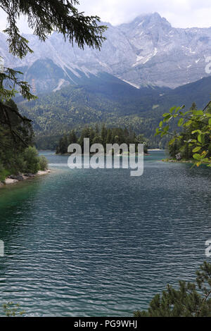 Eibsee lac en Allemagne, Europe, Zugspitze Banque D'Images