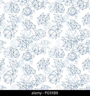 Technologie Seamless background scientifique avec des formes triangle indigo Illustration de Vecteur