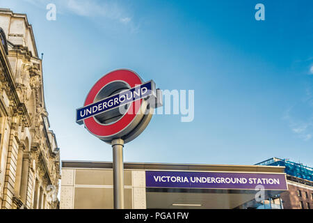 Une vue typique à Victoria à Londres Banque D'Images