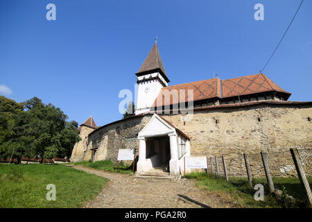 Mesendorf église fortifiée, saxon en Transylvanie, centre de la Roumanie Banque D'Images