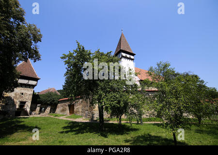 Mesendorf église fortifiée, saxon en Transylvanie, centre de la Roumanie Banque D'Images