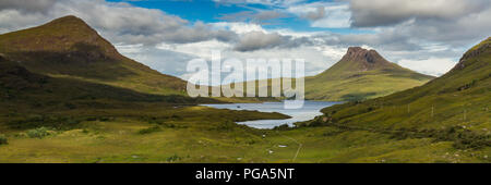 Sgurr Tuath loch Lurgainn, Stac Pollaidh et, en Ecosse Banque D'Images