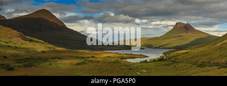 Sgurr Tuath loch Lurgainn, Stac Pollaidh et, en Ecosse Banque D'Images