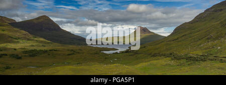 Sgurr Tuath loch Lurgainn, Stac Pollaidh et, en Ecosse Banque D'Images