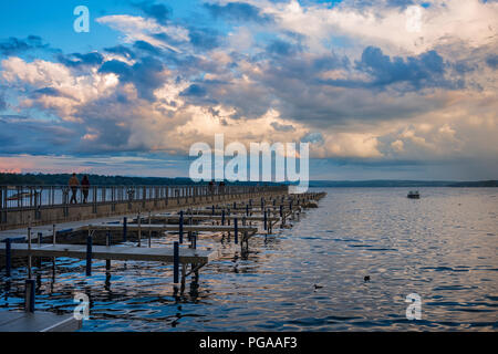 Skaneateles Lake, Skaneateles, New York, USA, 11 août 2018. Banque D'Images