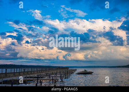 Skaneateles Lake, Skaneateles, New York, USA, 11 août 2018. Banque D'Images