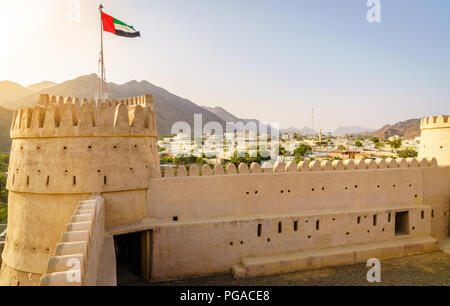 Al-Bithnah Fort dans l'Émirat de Fujairah, ÉMIRATS ARABES UNIS Banque D'Images