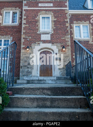 Phi Sigma Kappa Greek Life Building à WVU de Morgantown, WV Banque D'Images