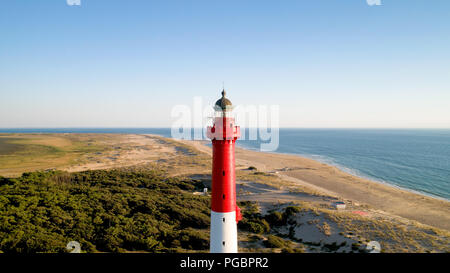 Photo aérienne du phare de la Coubre La Tremblade, Charente Maritime Banque D'Images