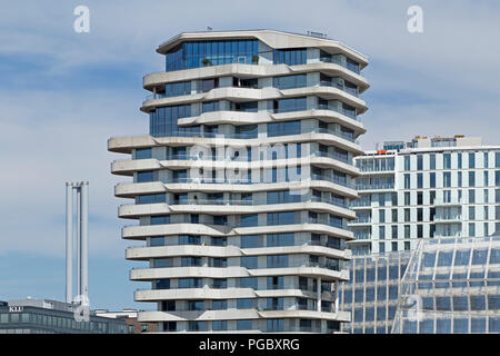 Marco Polo Tower, HafenCity (Ville portuaire), Hambourg, Allemagne Banque D'Images