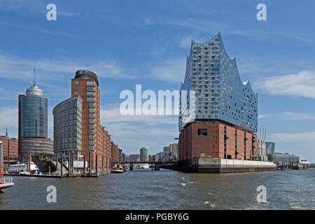 Elbe Philharmonic Hall, HafenCity (Ville portuaire), Hambourg, Allemagne Banque D'Images