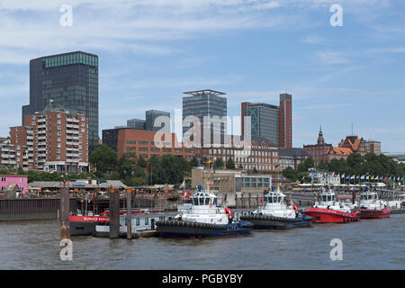 Les remorqueurs, Port, Hambourg, Allemagne Banque D'Images