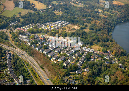 Dilldorfer la hauteur, nouvelle zone de construction dans le virage Baldeneysee, Allbau Dilldorf, Essen, Essen, Ruhr, Nordrhein-Westfalen, Allemagne, DEU, Banque D'Images