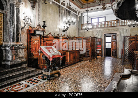 Italie Vénétie Padova : musée juif - la synagogue Banque D'Images