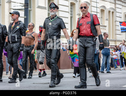 Cardiff, Royaume-Uni. 25 août 2018. Le défilé de la fierté 2018 Cymru à Cardiff qui a enfourché St Mary's Street et Raglan Street dans le centre-ville. © Photo Matthieu Lofthouse - Photographe indépendant Crédit : Matthieu Lofthouse/Alamy Live News Banque D'Images