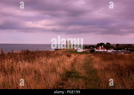 Reculver dans la baie East Kent uk Août 2018 Banque D'Images