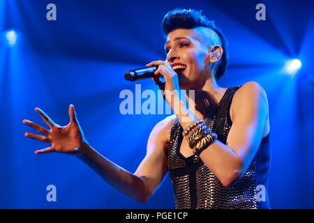 Le Ha-Ash, pendant la nuit de son concert à l'axe au Planet Hollywood de Las Vegas Nevada le 15 septembre 2015. Banque D'Images