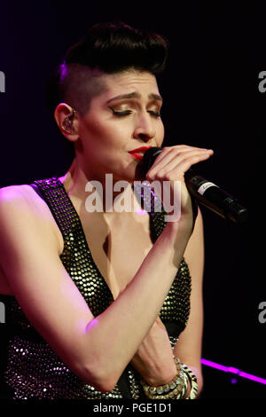 Le Ha-Ash, pendant la nuit de son concert à l'axe au Planet Hollywood de Las Vegas Nevada le 15 septembre 2015. Banque D'Images