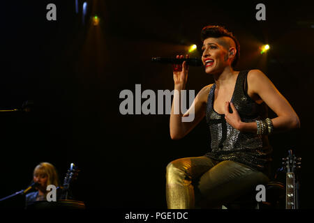 Le Ha-Ash, pendant la nuit de son concert à l'axe au Planet Hollywood de Las Vegas Nevada le 15 septembre 2015. Banque D'Images