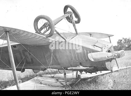 Avions - accidents - accidents d'avion. Love Field, Dallas, Texas 1918 Banque D'Images