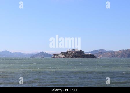 L'île d'Alcatraz, San Francisco, California, USA Banque D'Images