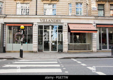 La maintenant fermée Villandry sur Great Portland Street, Fitzrovia, Londres, W1, Banque D'Images