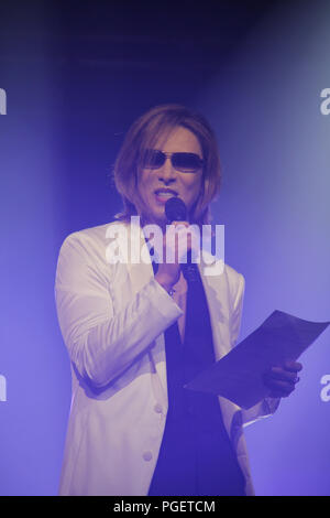 Yoshiki 08/24/2018 Japon House Los Angeles Réception d'ouverture qui a eu lieu au Hollywood & Highland à Los Angeles, CA Photo par Izumi Hasegawa / HollywoodNewsWire.co Banque D'Images