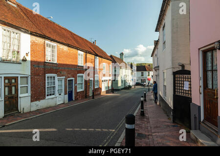 Soirée d'été dans Ditchling Village, East Sussex, Angleterre. Banque D'Images