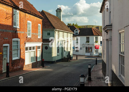 Soirée d'été dans Ditchling Village, East Sussex, Angleterre. Banque D'Images