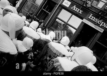 Le légendaire carnaval de Binche (Belgique, 08/02/2005) Banque D'Images