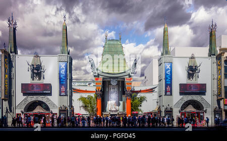 Le Grauman's Chinese Theatre, à Hollywood Banque D'Images