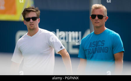 New York, USA. Août 25, 2018. Sakkari au cours de la pratique de l'avant de l'équipe de l'US Open 2018 Tournoi de tennis du Grand Chelem. New York, USA. 25 août 2018. Août 25, 2018. Credit : AFP7/ZUMA/Alamy Fil Live News Crédit : ZUMA Press, Inc./Alamy Live News Banque D'Images