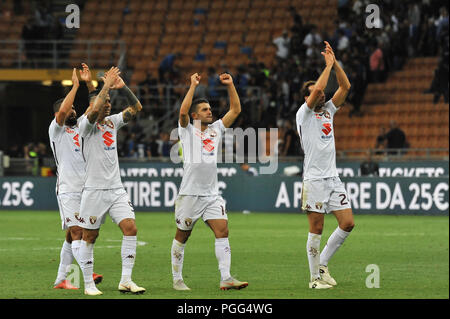 Milan, Italie. Août 26, 2018. Torino FC au cours de la Serie A TIM match de football entre le FC Internazionale Milano et Torino FC au Stadio Giuseppe Meazza, le 26 août 2018 à Milan, Italie. Crédit : FABIO ANNEMASSE/Alamy Live News Banque D'Images