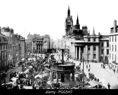 Union Street, Aberdeen, l'ère victorienne Banque D'Images