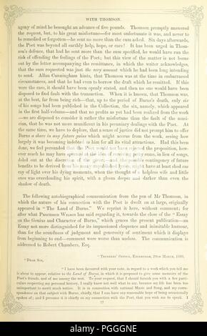 Libre à partir de la page 135 de "l'Œuvre de Robert Burns ; avec M. Currie's memoir du poète, et un essai sur le génie et le caractère, par le professeur Wilson. Aussi de nombreuses notes, annotations, et annexes. Embelli par quatre-vingts-0029. Banque D'Images