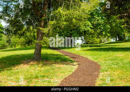 Chemin à travers Maryes Heights, Fredericksburg & Spotsylvania National Military Park, boulevard Lafayette, Fredericksburg, Virginia Banque D'Images