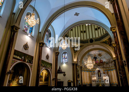 2018, juillet - Sao Paulo, Brésil - vue intérieure de l'église Saint Augustin. Banque D'Images