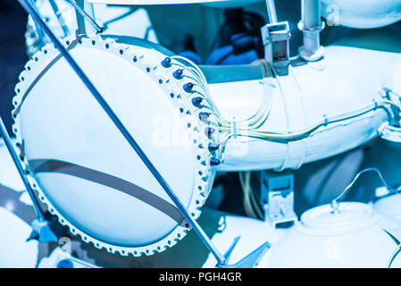 Les lecteurs d'astronaute Rover. Détail de Smart moon rover effectue des travaux de recherche sur la lune Banque D'Images