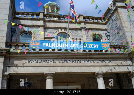 Falmouth une ville côtière et portuaire à Cornwall England UK Falmouth Art Gallery Banque D'Images