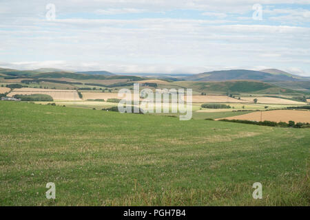 Cheviot Hills photographié d'Glanton Pike, Northumberland, England, United Kingdom. Banque D'Images