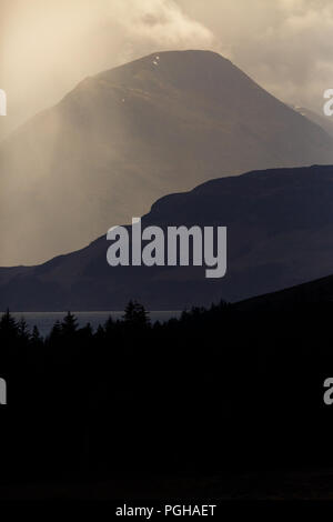 Paysage Silhouette, La louviere, Ecosse Banque D'Images